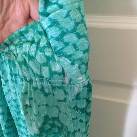 Green patterned vintage maxi dress - Picture 7 of 7